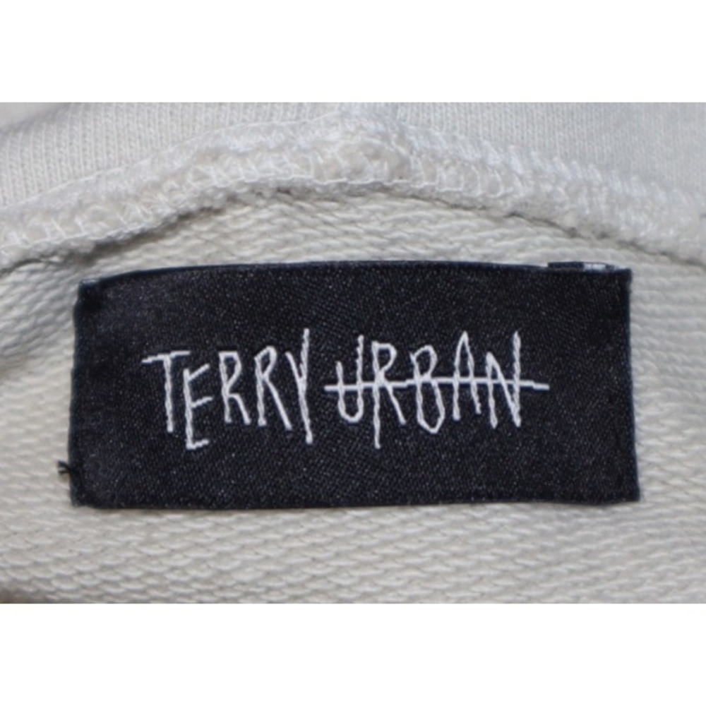 Terry Urban Hoodie Mens XL Beige Black Horse Reaper Skull Hoody Is That All - Picture 3 of 5